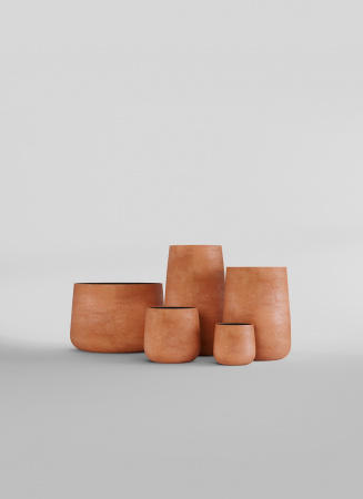 Кашпо CONCRETIKA CONE RED CLAY D60H42