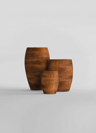 Кашпо CONCRETIKA OVAL CAYMAN BROWN D41H82