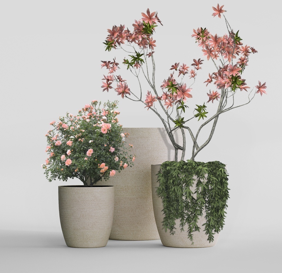 Кашпо CONCRETIKA VASE 3 EROSIA YELLOW D40H45