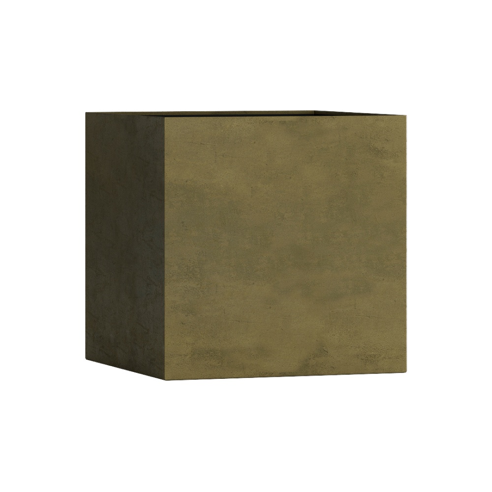 Кашпо CONCRETIKA CUBE AVOCADO 60x60x60