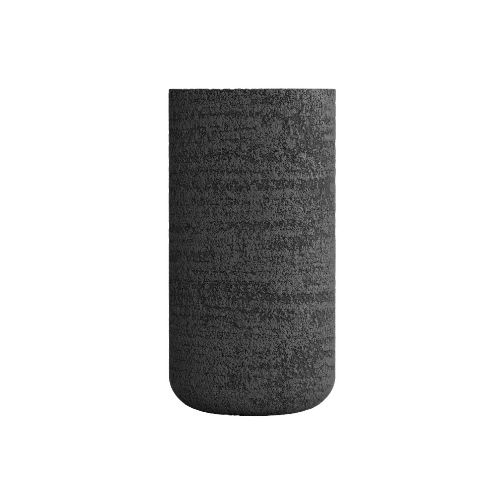 Кашпо CONCRETIKA TOPPER EROSIA BLACK D40H90