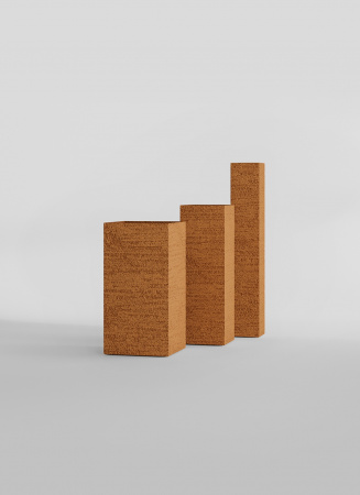 Кашпо CONCRETIKA COLONNA EROSIA OCHRE 30x30x90