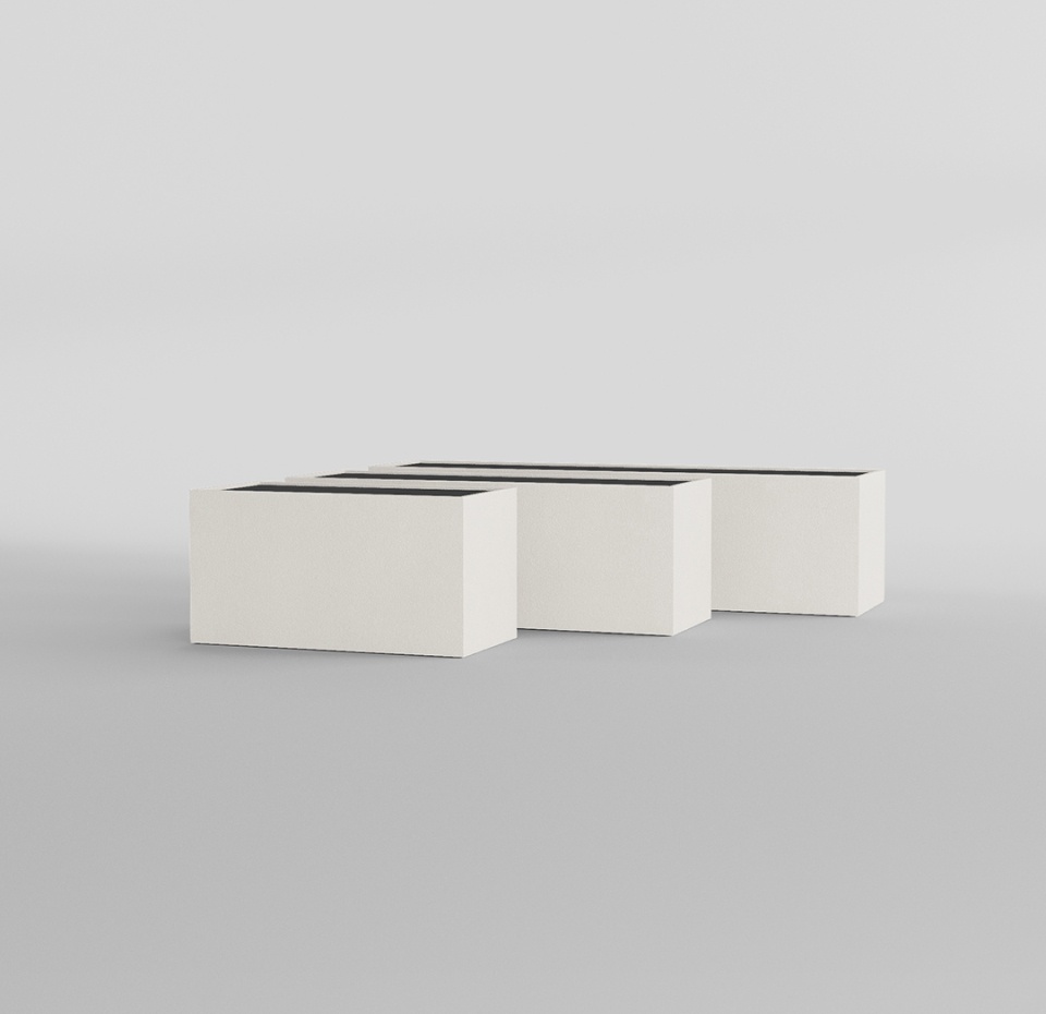 Кашпо CONCRETIKA BALCONY SANTORINI 80x20x15