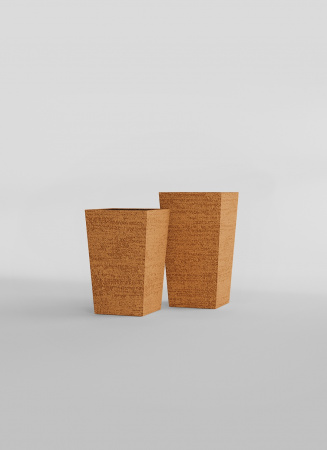 Кашпо CONCRETIKA CONIC EROSIA OCHRE 30x30x50