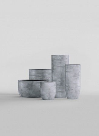 Кашпо CONCRETIKA YAR CONCRETE GREY LIGHT D46H110