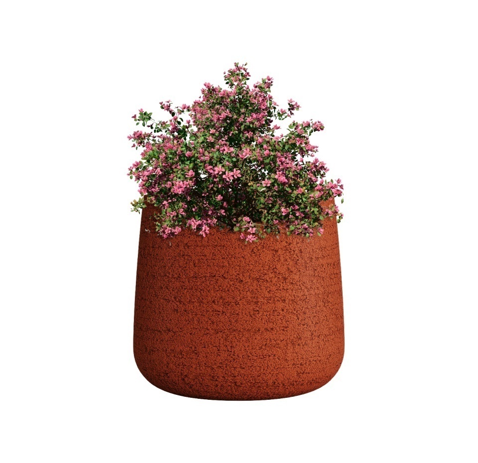 Кашпо CONCRETIKA CONE EROSIA CORAL D24H26