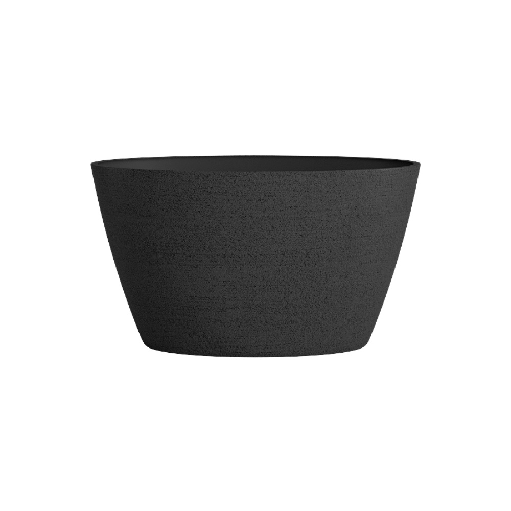 Кашпо CONCRETIKA BOWL EROSIA BLACK D80H45