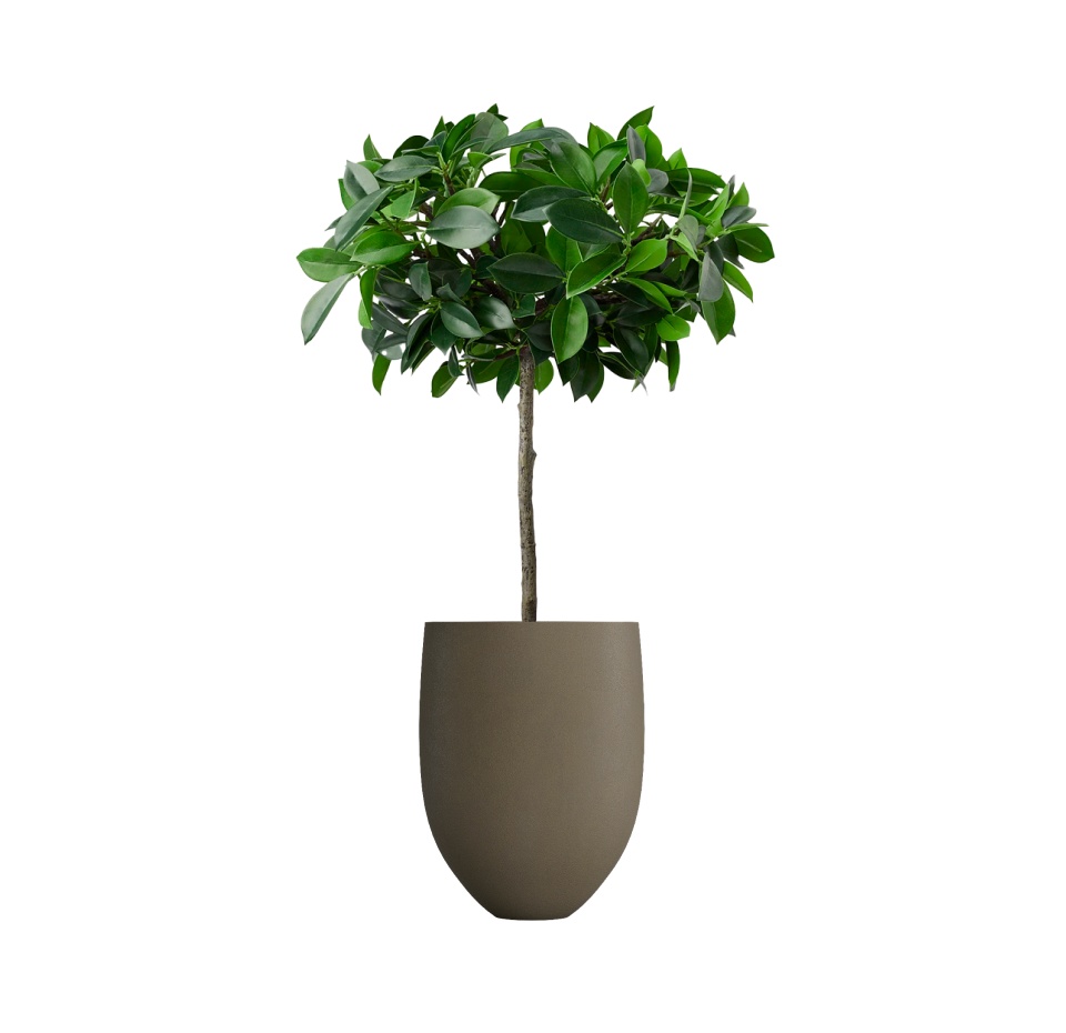 Кашпо CONCRETIKA BARREL OLIVE D41H60