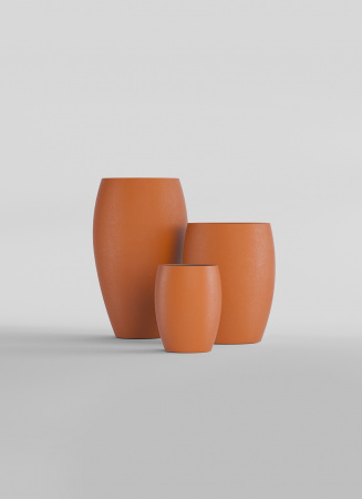 Кашпо CONCRETIKA OVAL CARROT D41H82