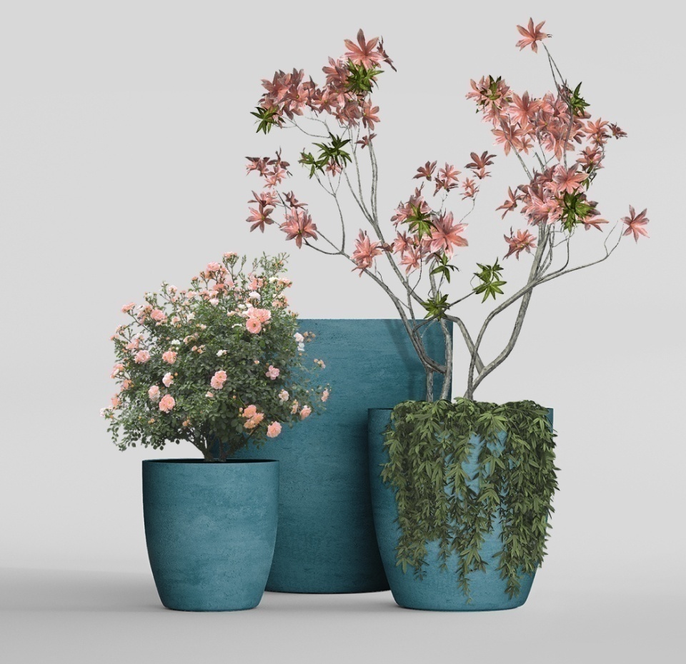 Кашпо CONCRETIKA VASE 3 MURENA D60H65