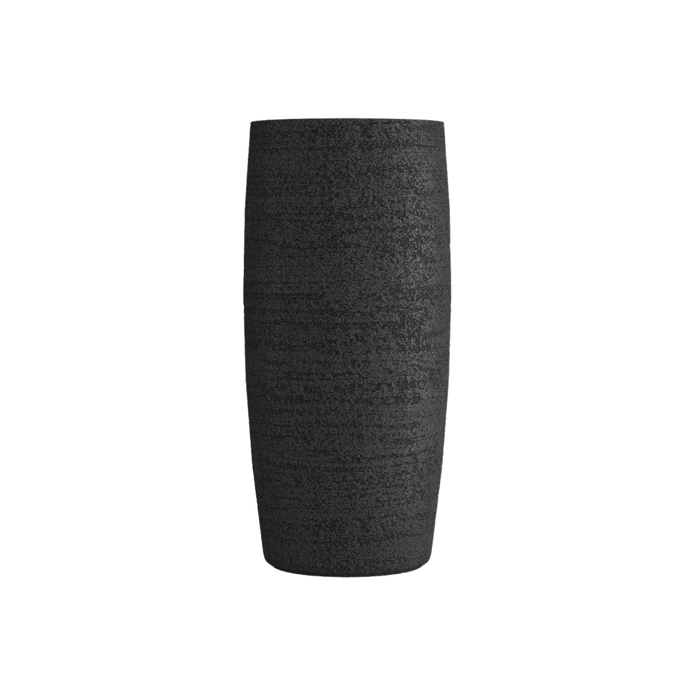 Кашпо CONCRETIKA CIGAR EROSIA BLACK D43H92