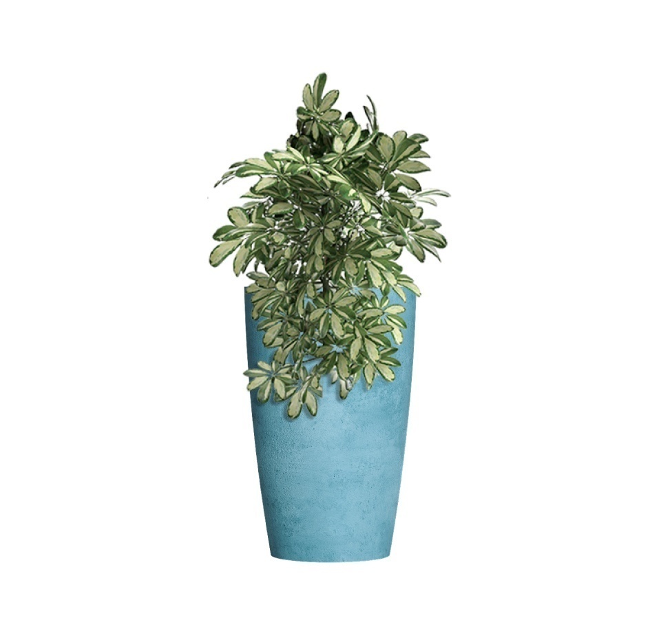 Кашпо CONCRETIKA CONUS BLUE SKY D39H60