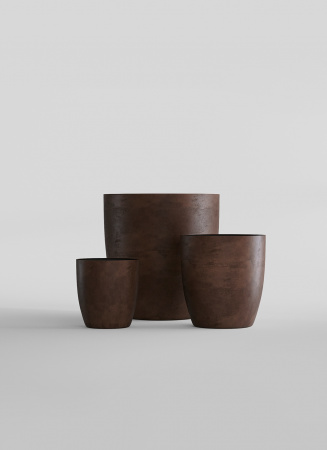 Кашпо CONCRETIKA VASE 3 COFFEE D60H65