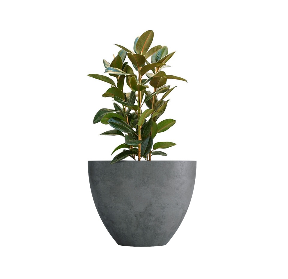 Кашпо CONCRETIKA UPON SMOKEY BLUE D85H75