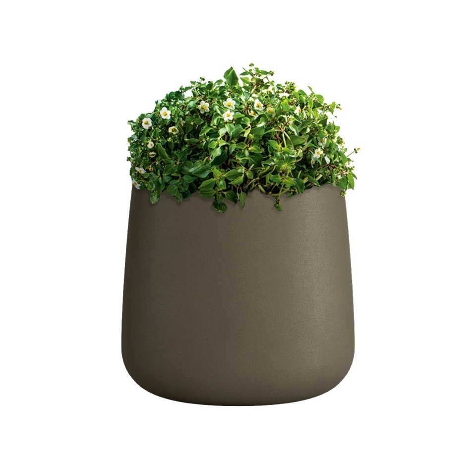 Кашпо CONCRETIKA CONE OLIVE D32H36