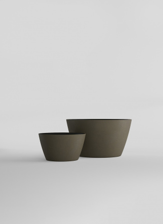 Кашпо CONCRETIKA BOWL OLIVE D65H36