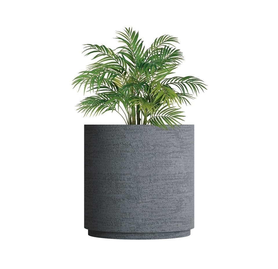Кашпо CONCRETIKA CYLINDER XL EROSIA GREY D120H120