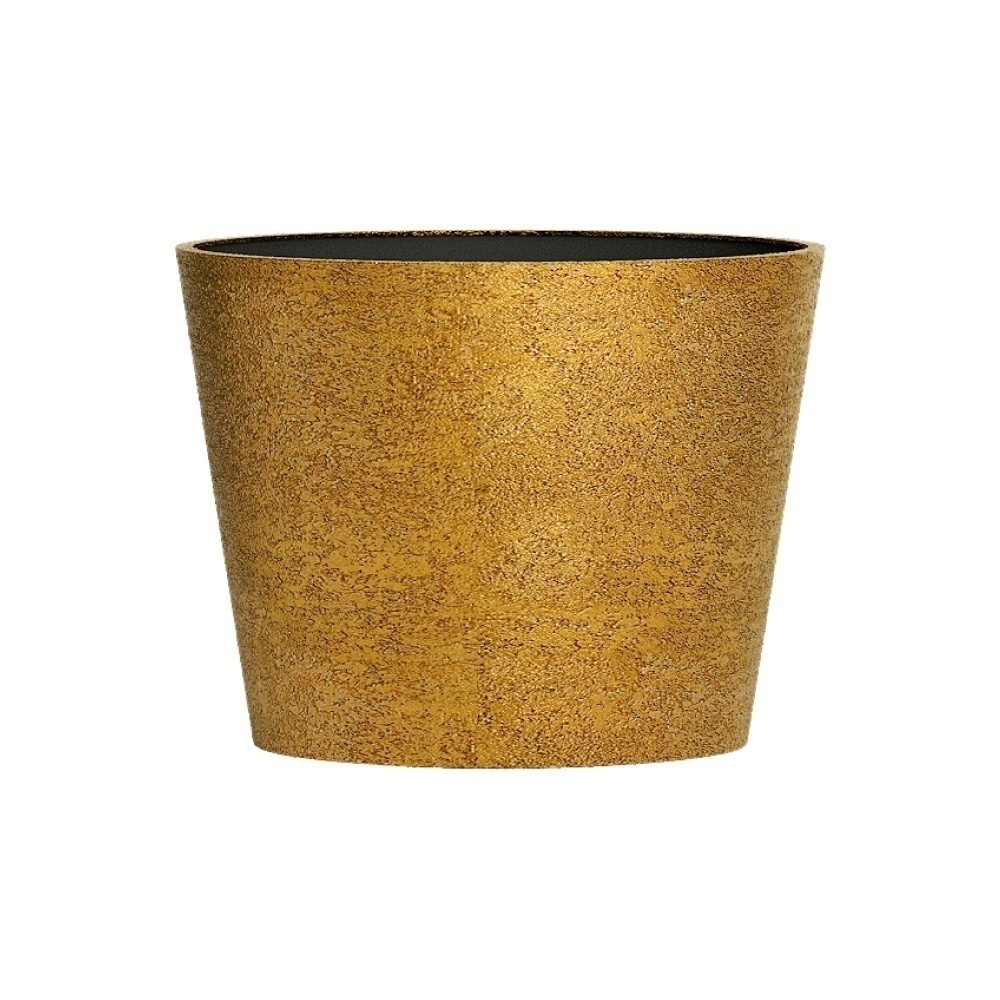 Кашпо CONCRETIKA CRATER RICH GOLD D30H24