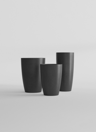 Кашпо CONCRETIKA CONUS NERO D48H60