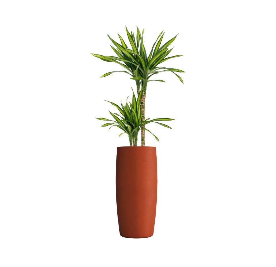 Кашпо CONCRETIKA CIGAR TERRACOTTA D43H92