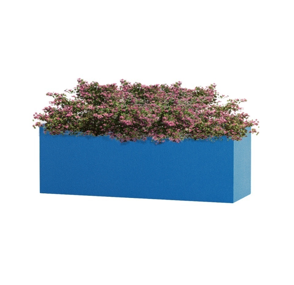 Кашпо CONCRETIKA BALCONY DARK BLUE 80x20x20