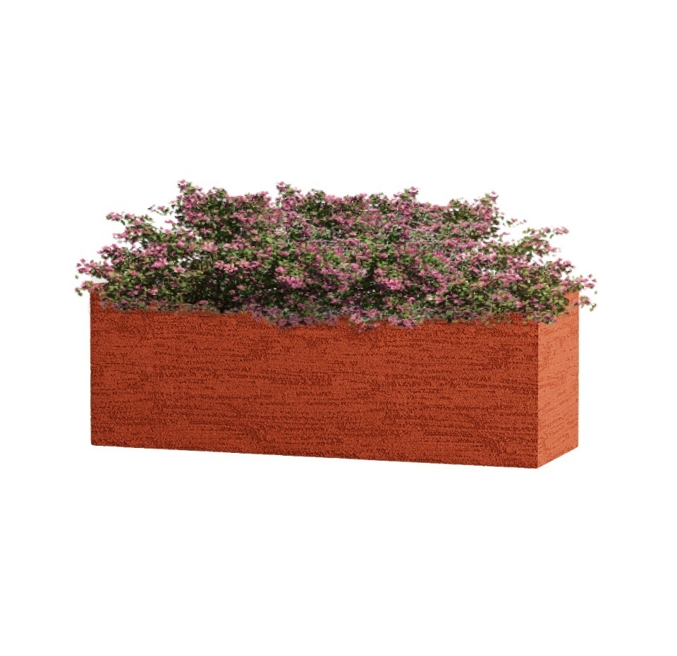 Кашпо CONCRETIKA BALCONY EROSIA CORAL 60x20x20