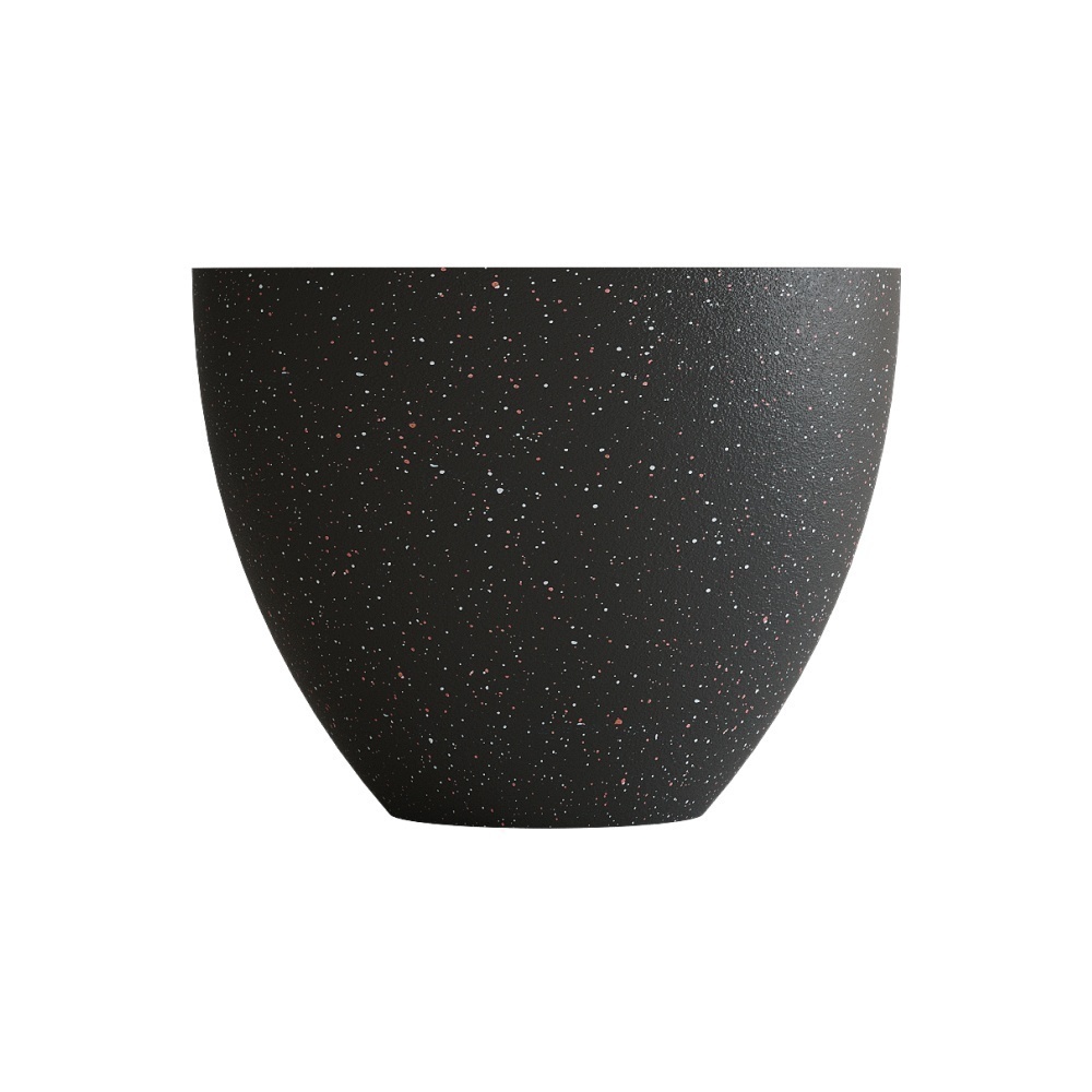 Кашпо CONCRETIKA UPON EGG BLACK D55H45