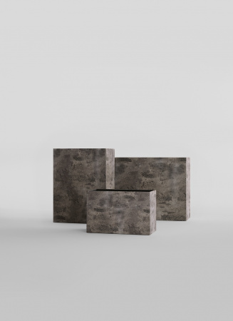 Кашпо CONCRETIKA DIVIDER CONCRETE GREY DARK 100x40x50
