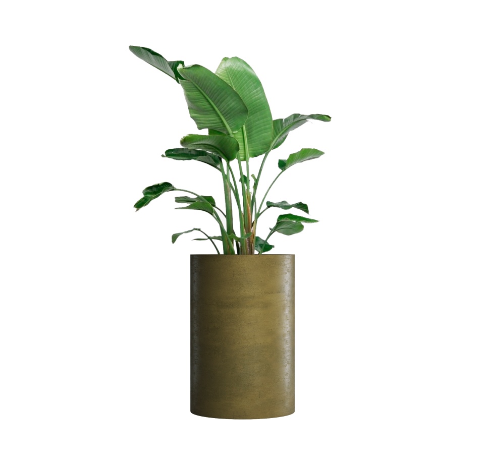 Кашпо CONCRETIKA CYLINDER AVOCADO D60H90
