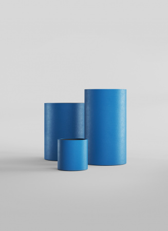 Кашпо CONCRETIKA CYLINDER DARK BLUE D20H20