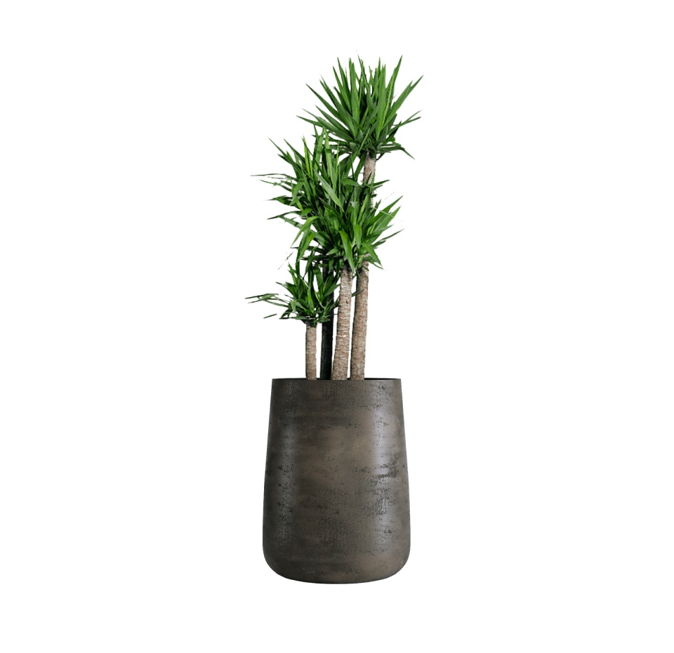 Кашпо CONCRETIKA CONE BREZENT GREY D38H60