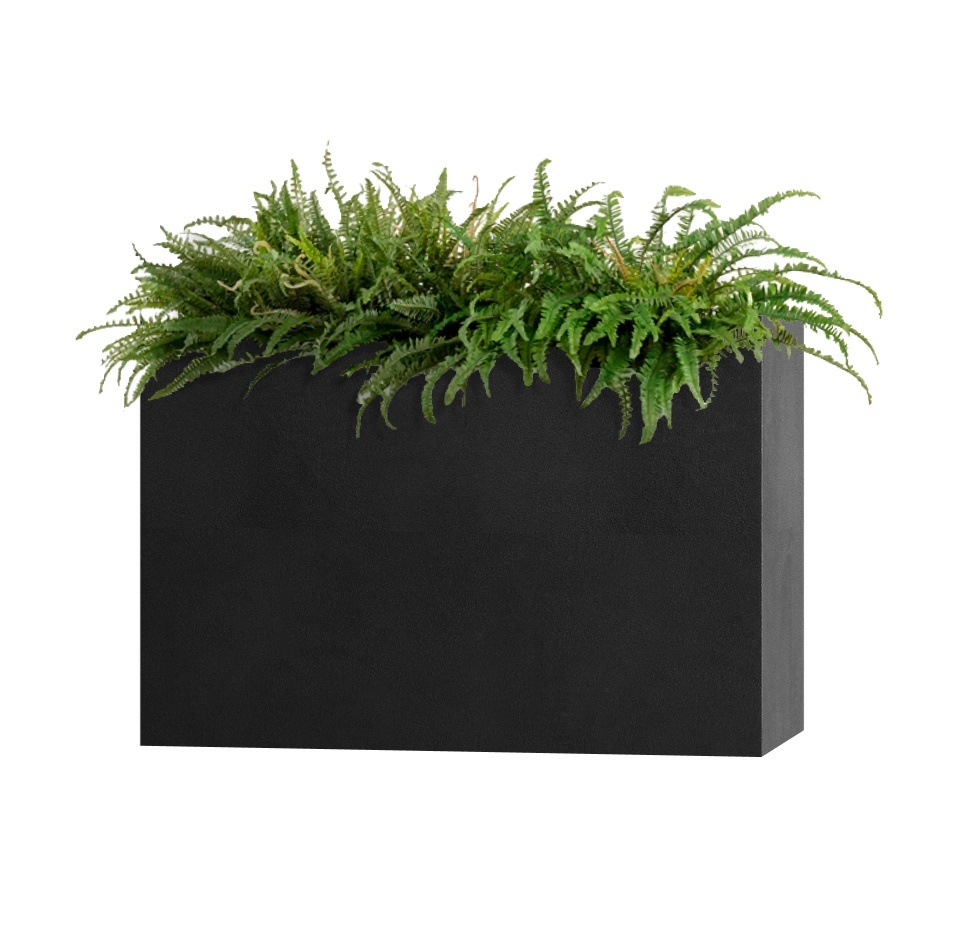 Кашпо CONCRETIKA DIVIDER NERO 90x35x70