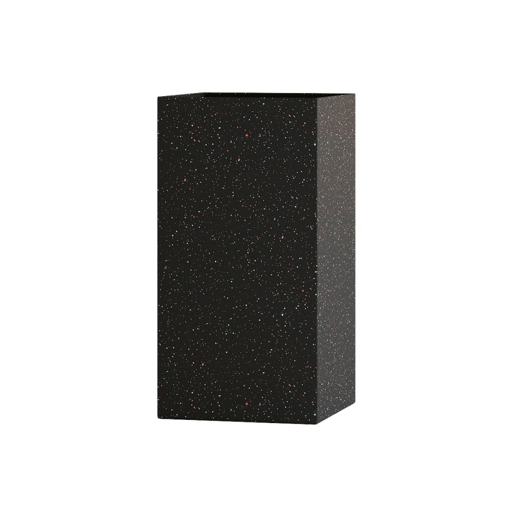 Кашпо CONCRETIKA COLONNA EGG BLACK 40x40x80