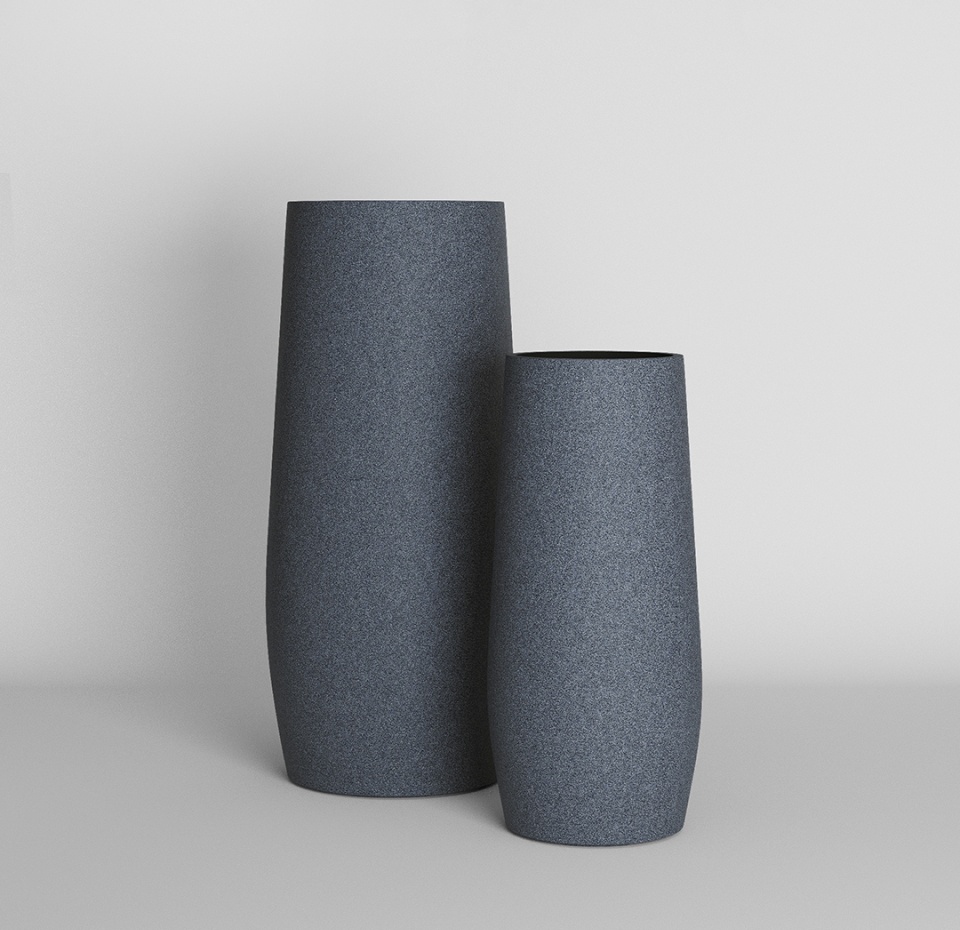 Кашпо CONCRETIKA MODA BASALT D38H100