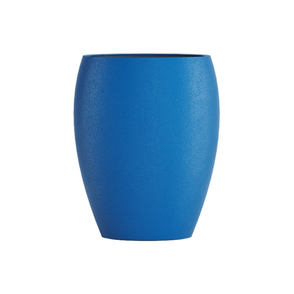 Кашпо CONCRETIKA OVAL DARK BLUE D30H41