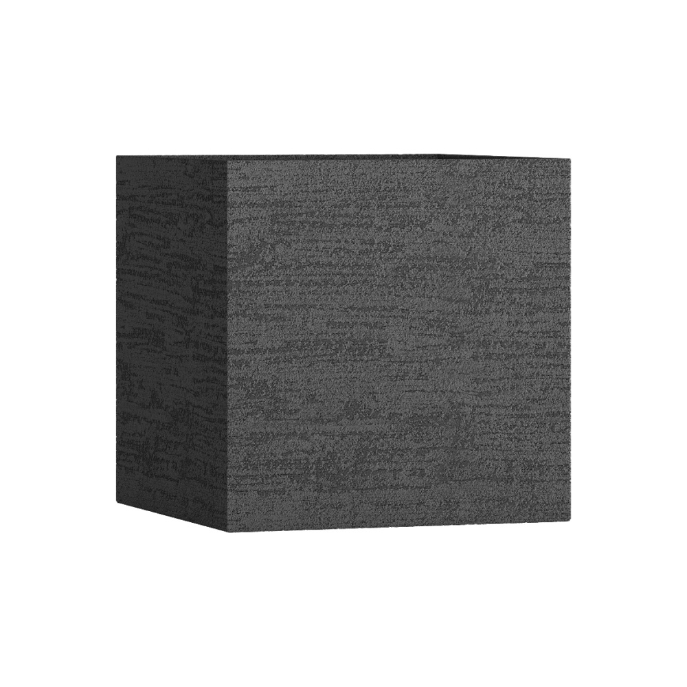 Кашпо CONCRETIKA CUBE EROSIA BLACK 90x90x90