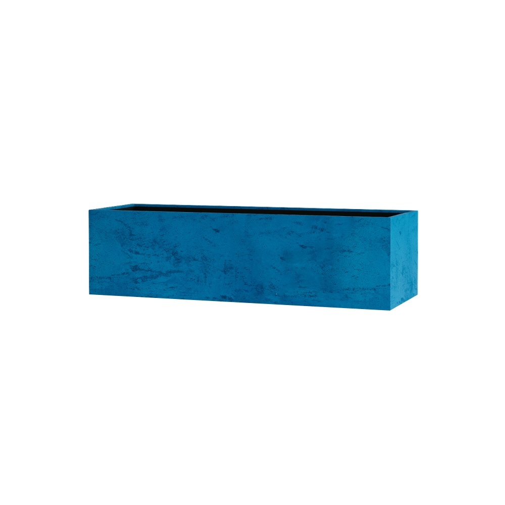 Кашпо CONCRETIKA BALCONY COBALT BLUE 80x20x20
