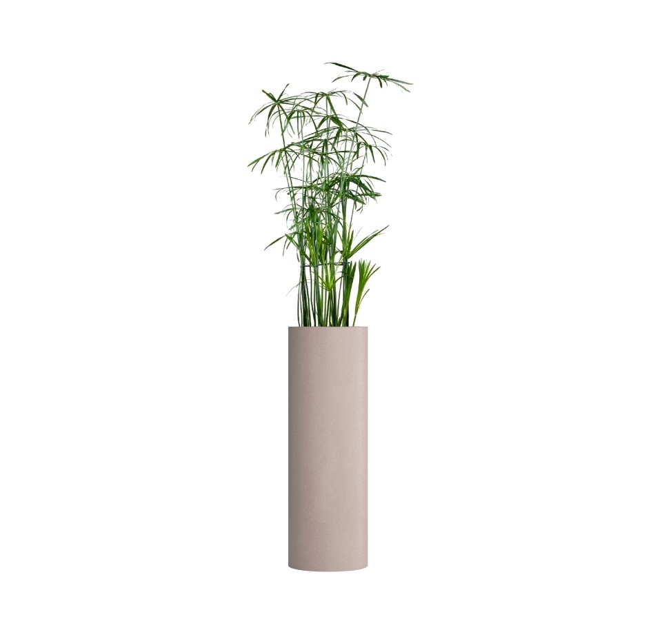 Кашпо CONCRETIKA CYLINDER COCOA D30H90