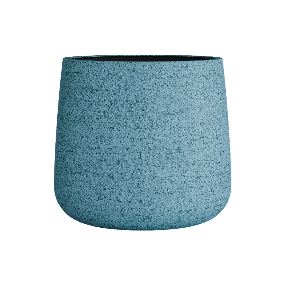 Кашпо CONCRETIKA CONE EROSIA BLUE D38H41