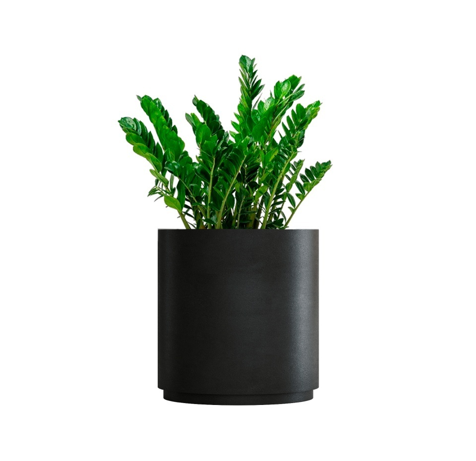 Кашпо CONCRETIKA CYLINDER XL NERO D70H80