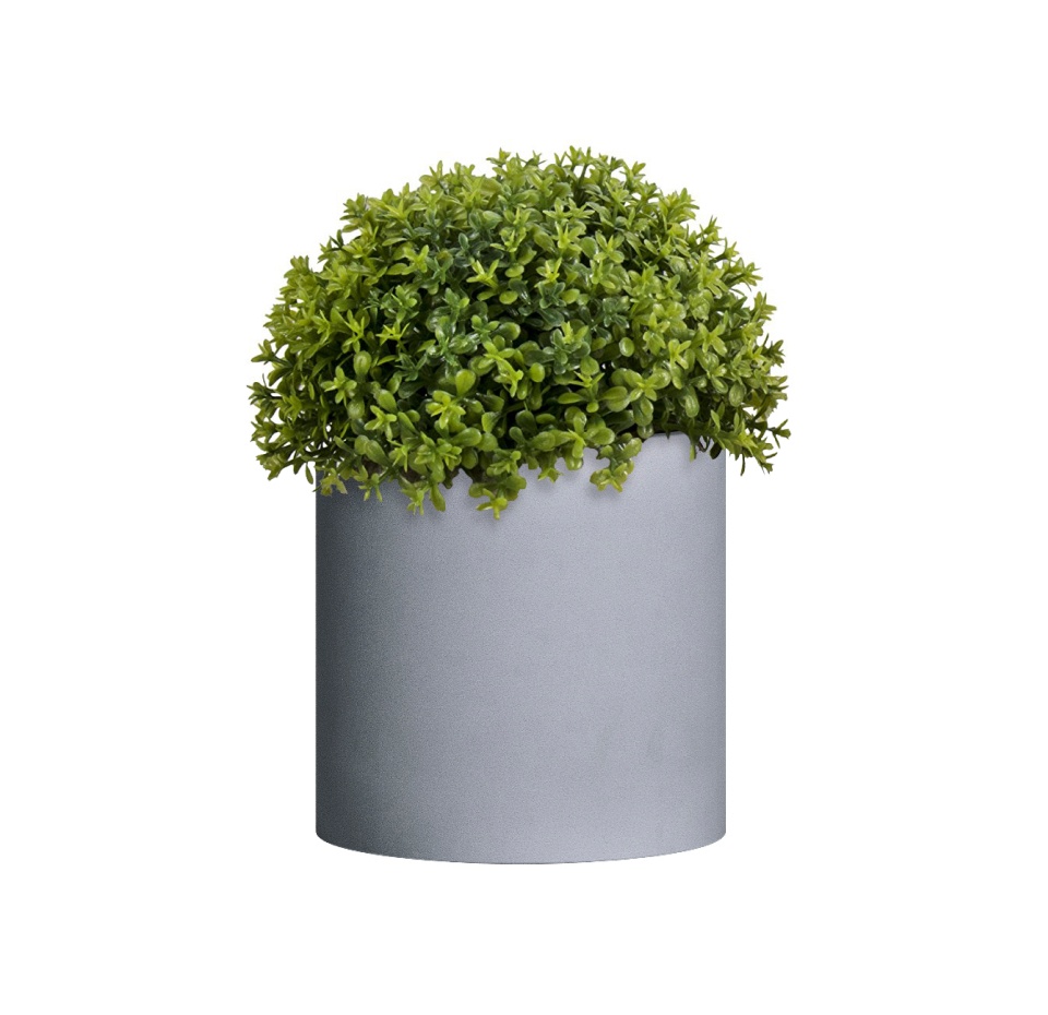 Кашпо CONCRETIKA TUBE S ARCTIC BLUE D40H40