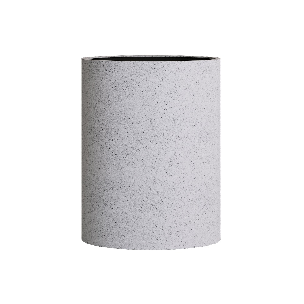 Кашпо CONCRETIKA CYLINDER EGG WHITE D50H65