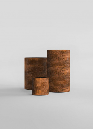 Кашпо CONCRETIKA CYLINDER CAYMAN BROWN D60H65