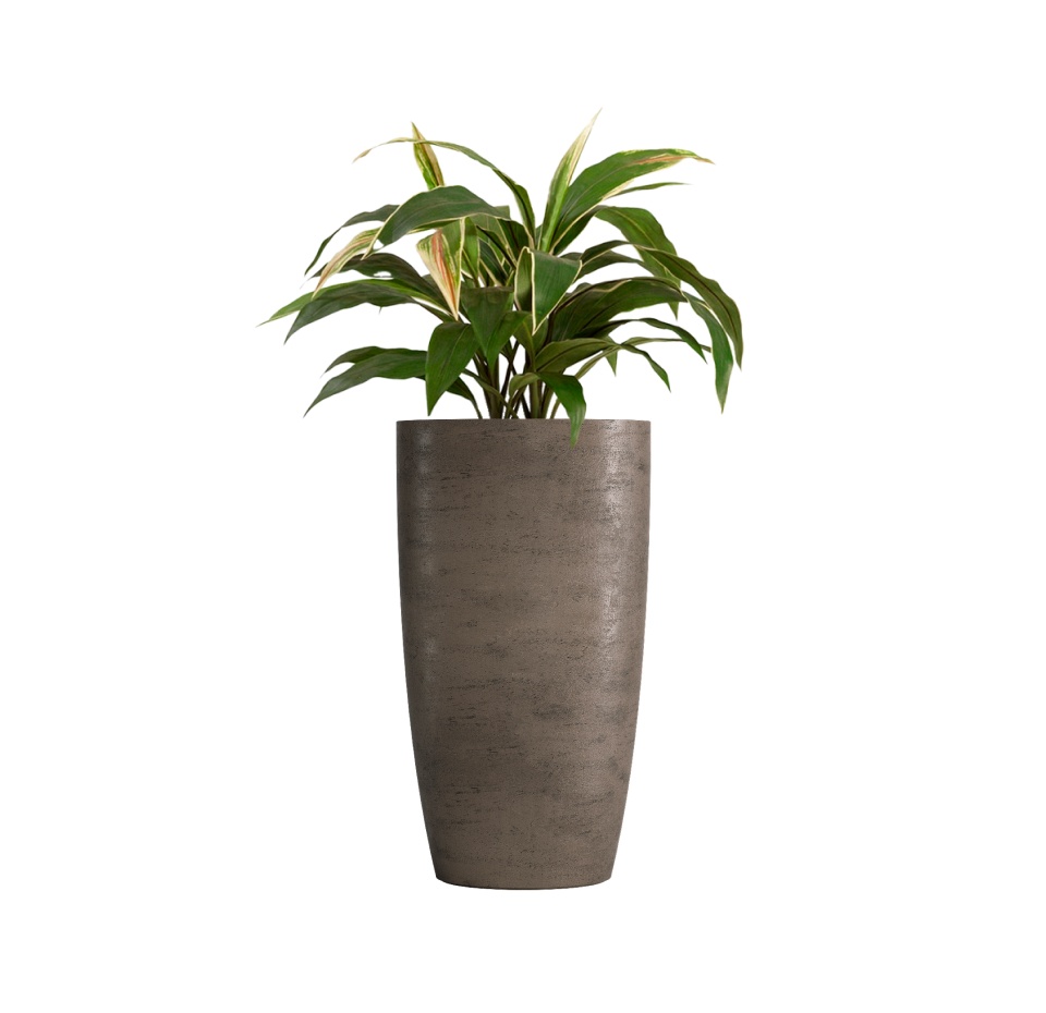 Кашпо CONCRETIKA CONUS SMOKEY GREY D50H90
