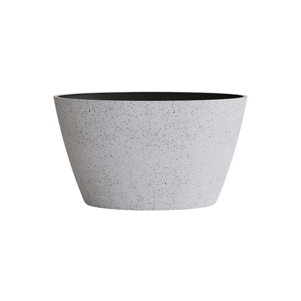 Кашпо CONCRETIKA BOWL EGG WHITE D52H29
