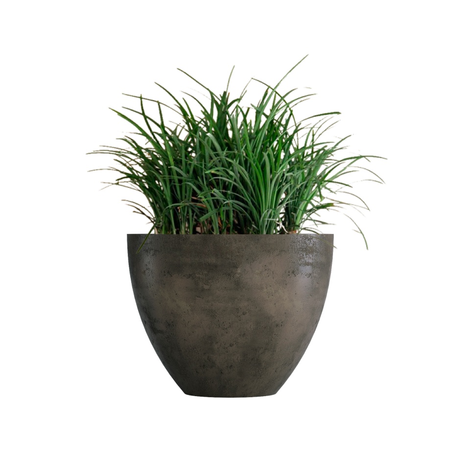 Кашпо CONCRETIKA UPON BREZENT GREY D45H35