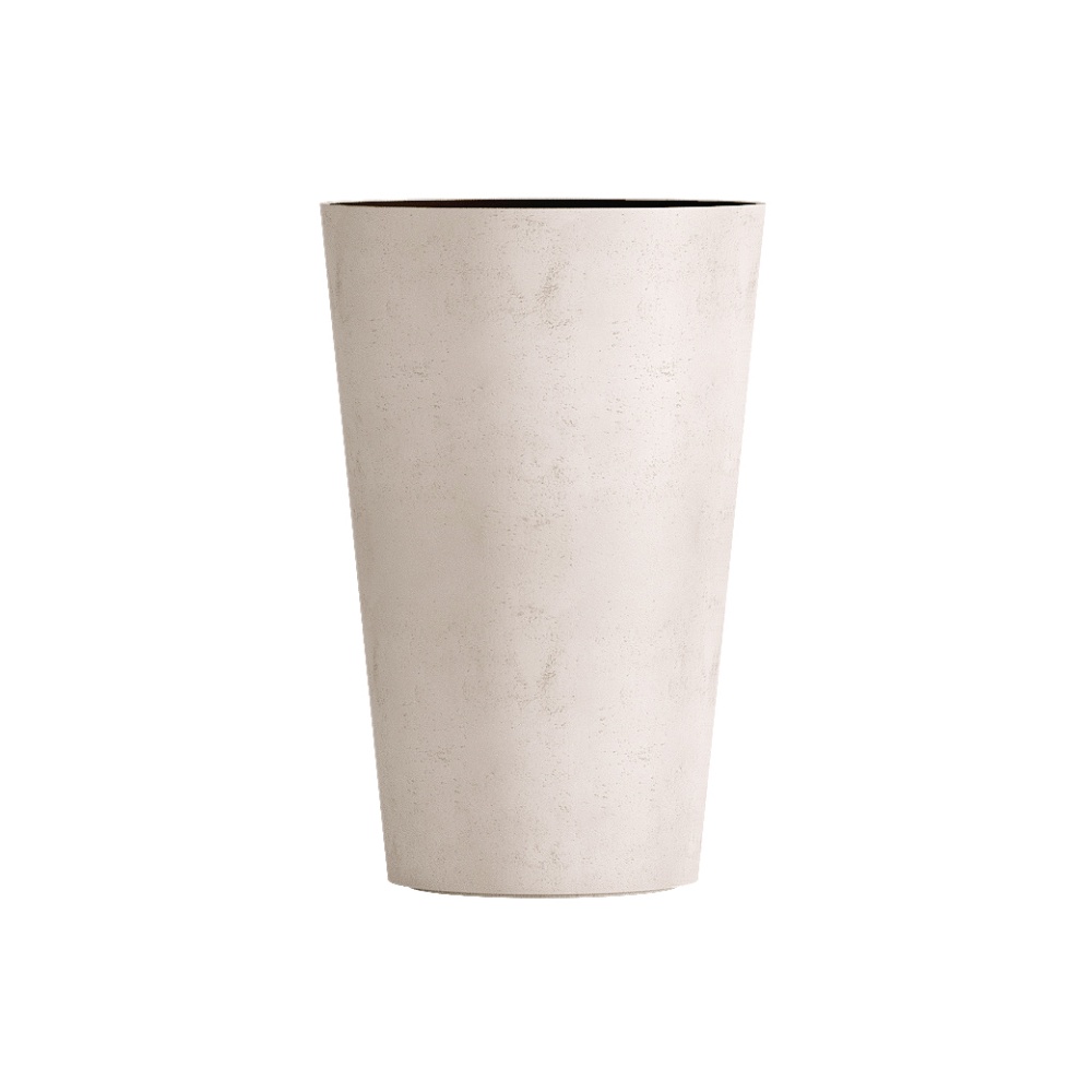 Кашпо CONCRETIKA CRATER CONCRETE WHITE D60H90