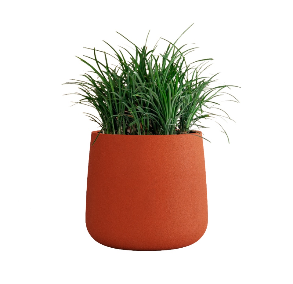 Кашпо CONCRETIKA CONE TERRACOTTA D38H41