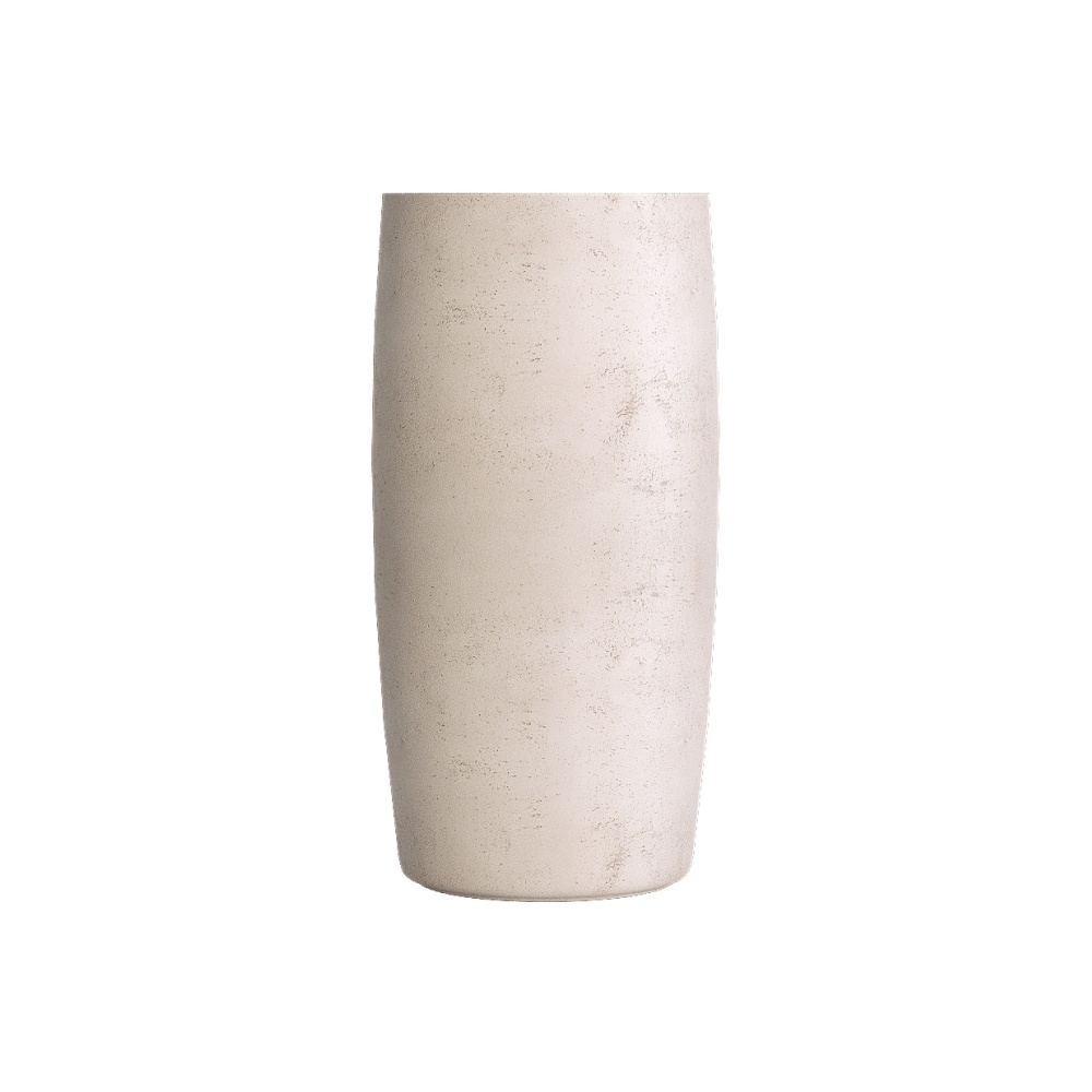 Кашпо CONCRETIKA CIGAR CONCRETE WHITE D37H78