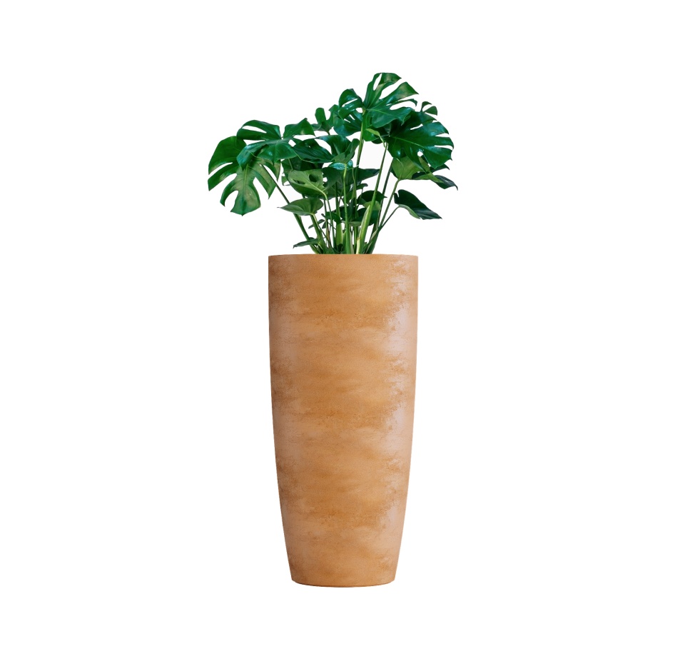 Кашпо CONCRETIKA CONUS CLASSIC CLAY D60H130
